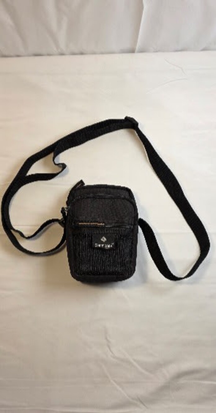 Smsonite Black Small Crossbody Camera Bag with Adjustable Strap